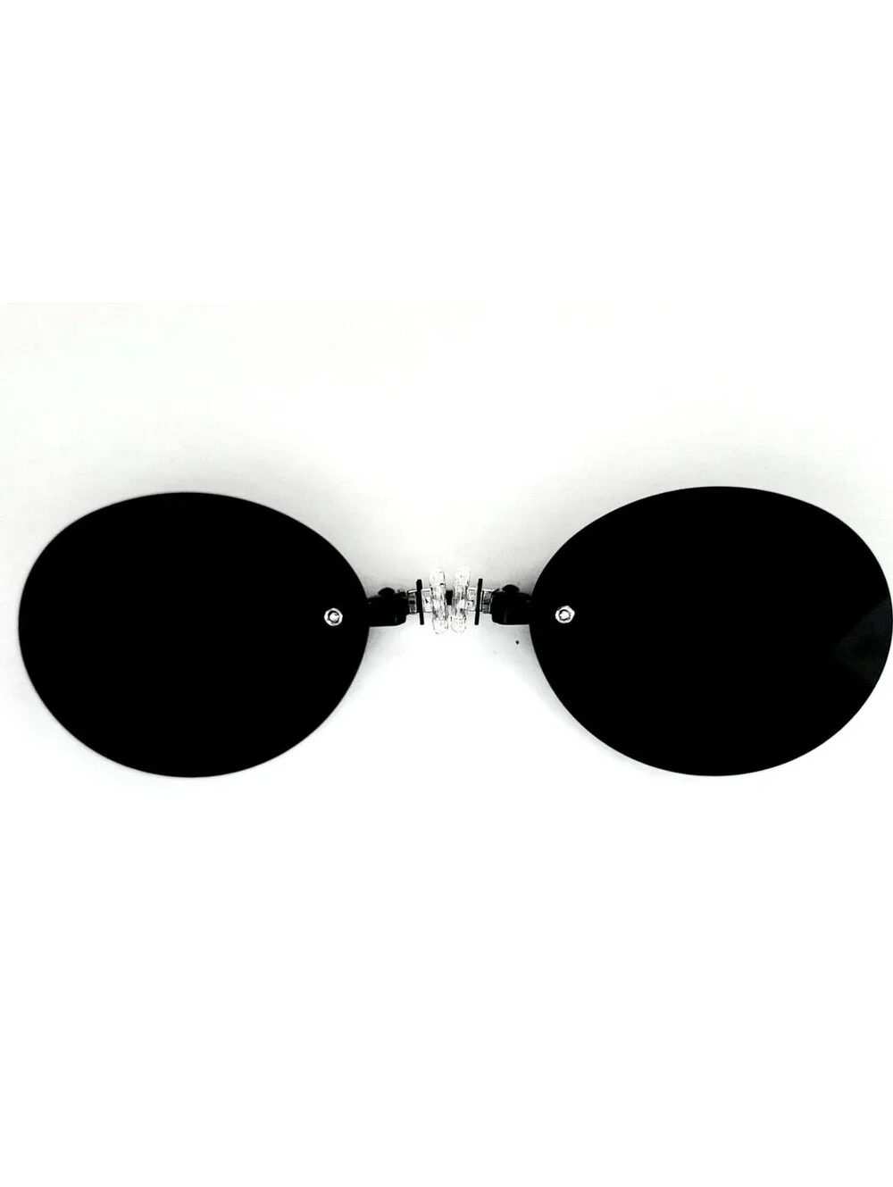 Vintage Pince-Nez Nose Clip Smoke Sunglasses Sci Fi Movie